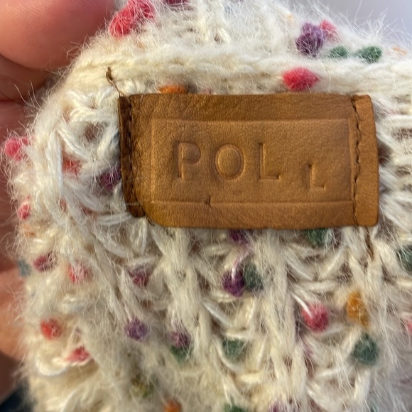 POL Distressed Speckled Confetti Knit Sweater size L - Picture 5 of 16